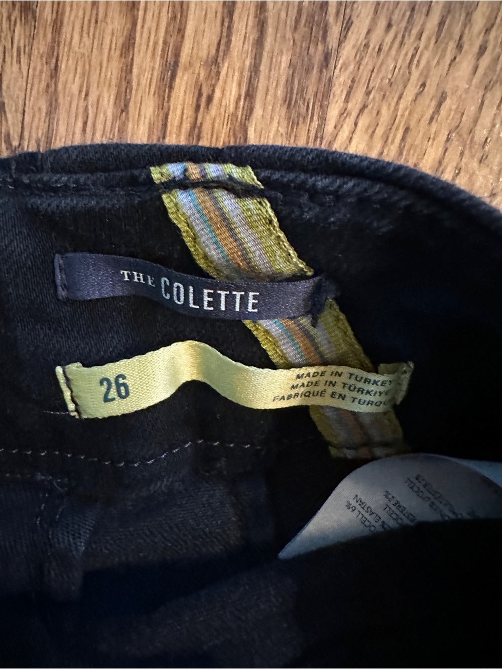 Anthropologie Maeve the Collette Black wide leg Denim Jeans 26 - Picture 2 of 3